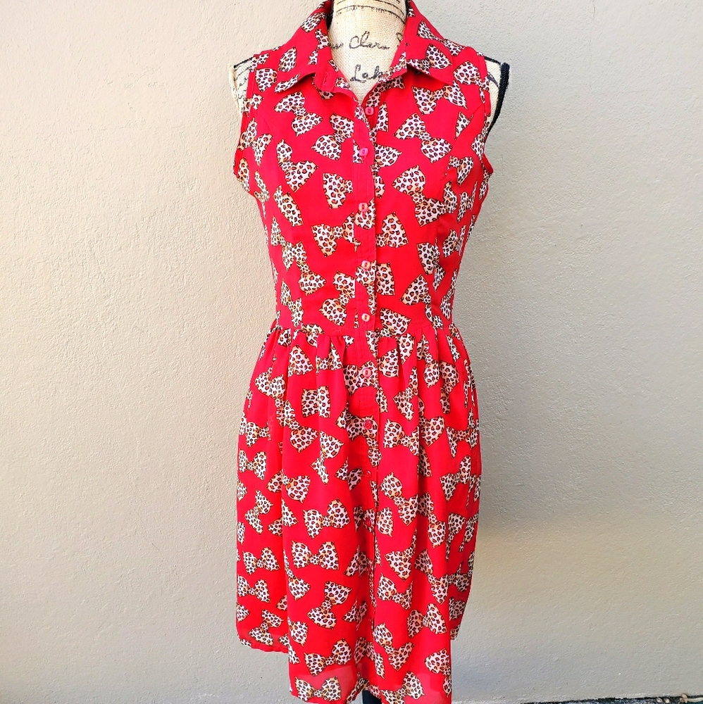 Voodoo vixen leopard print dress